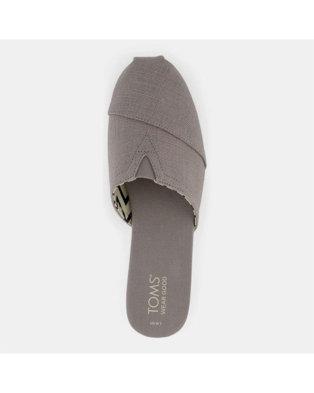 TOMS Gray Alpargata Mules Size 7