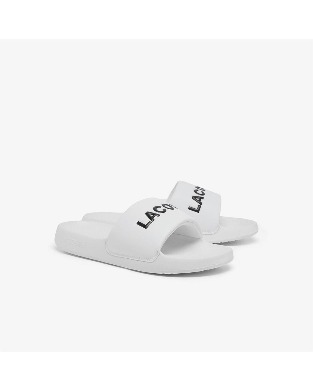 Lacoste White Serve Slide 1.0 Sliders Size 7 for men