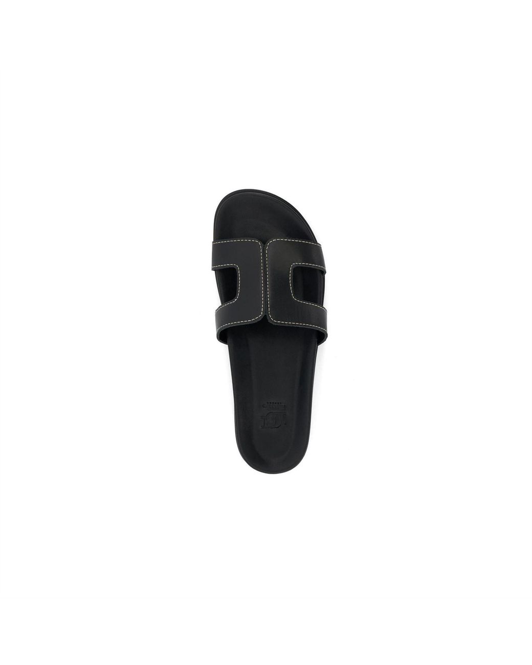 Dune Black Lo Loupa Open Toe Flat Slides Sandals 3 (36)