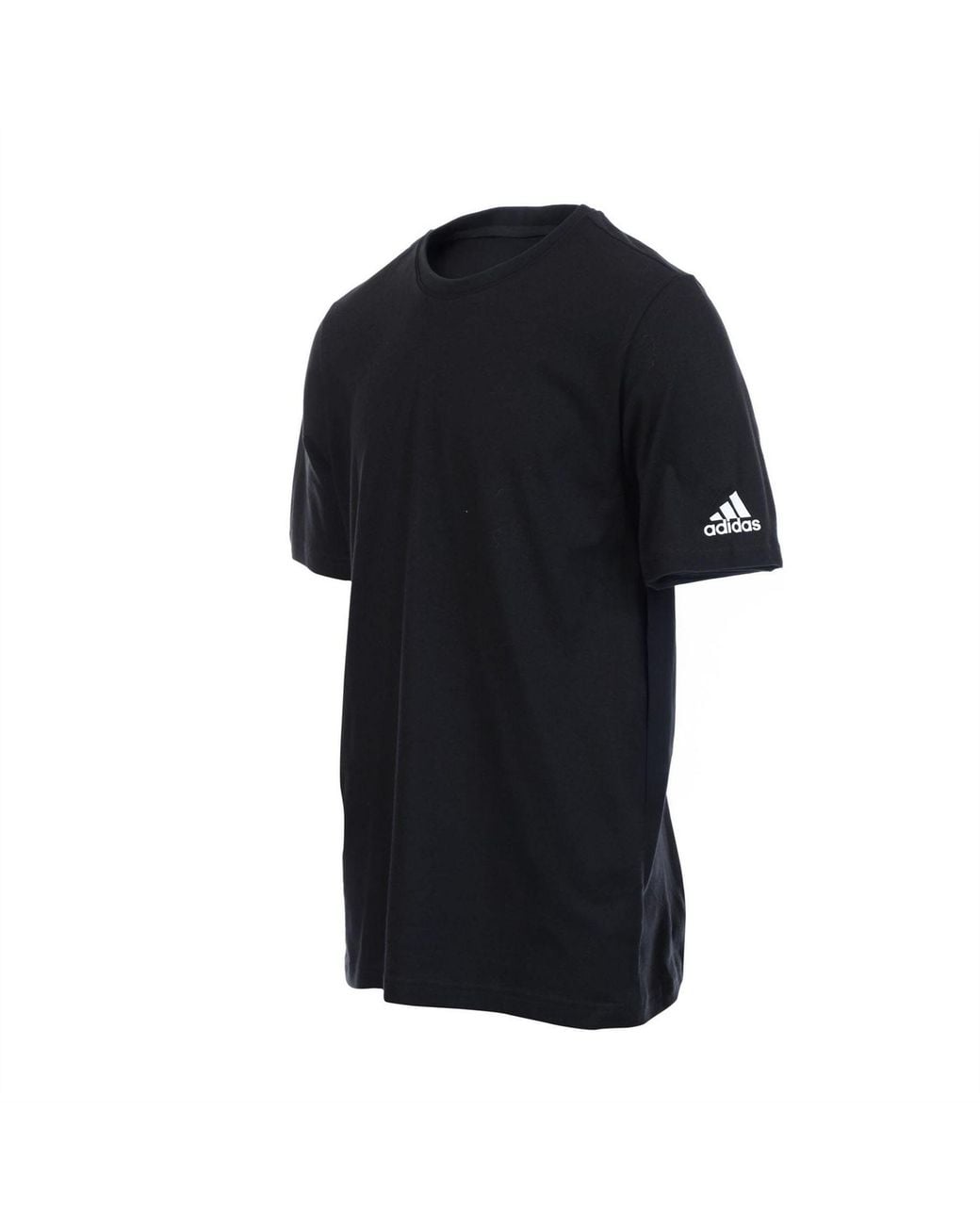 Adidas Black Essential Blank T-Shirt for men
