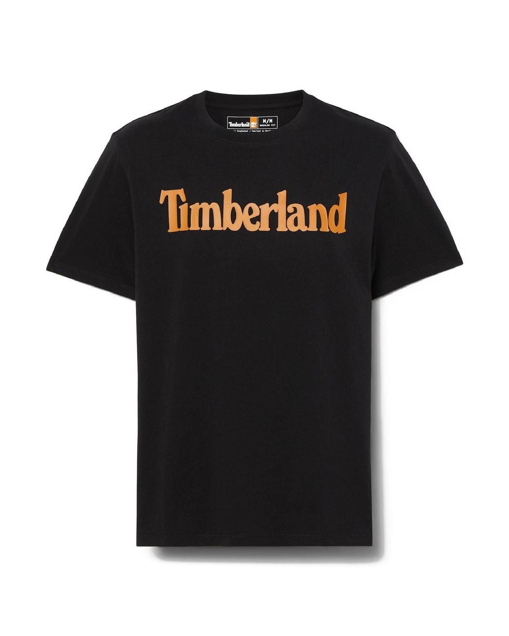 Timberland Black Northwood Wordmark Logo T-Shirt for men
