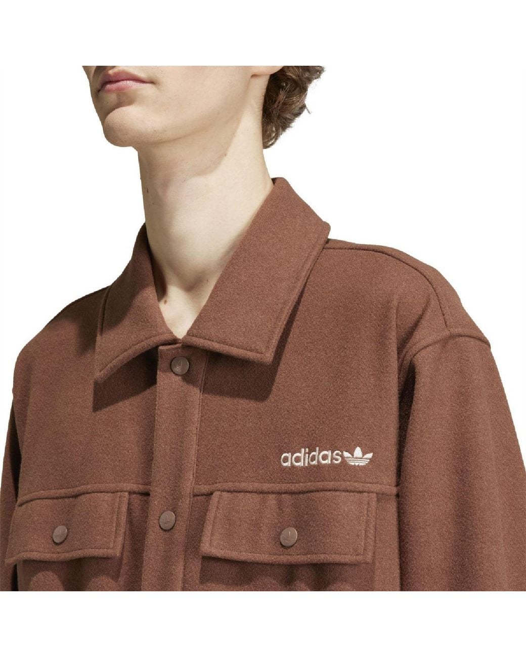 Adidas Originals Brown Overshirt for men