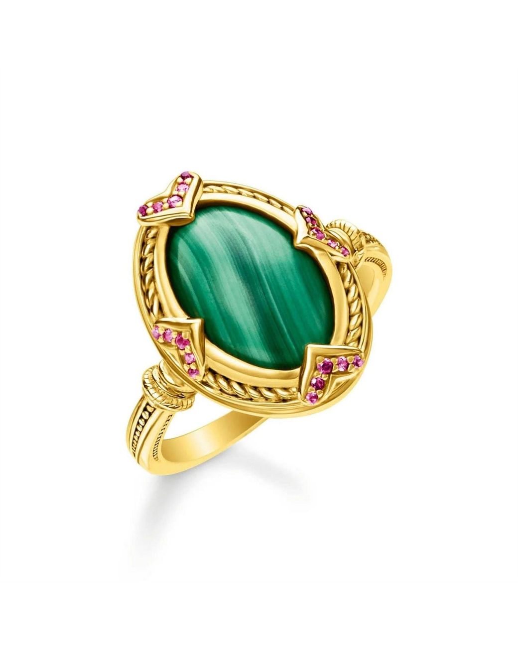 Thomas Sabo Green Band Ring for men