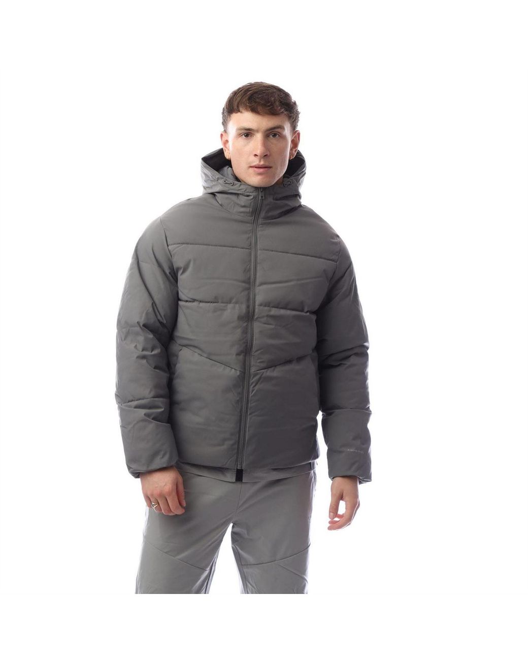 Jack & Jones Gray And Hooded Jacket for men