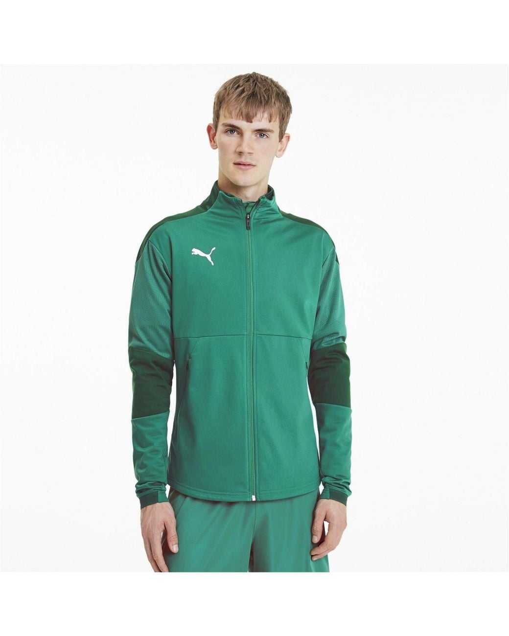 PUMA Green Training Jacket for men