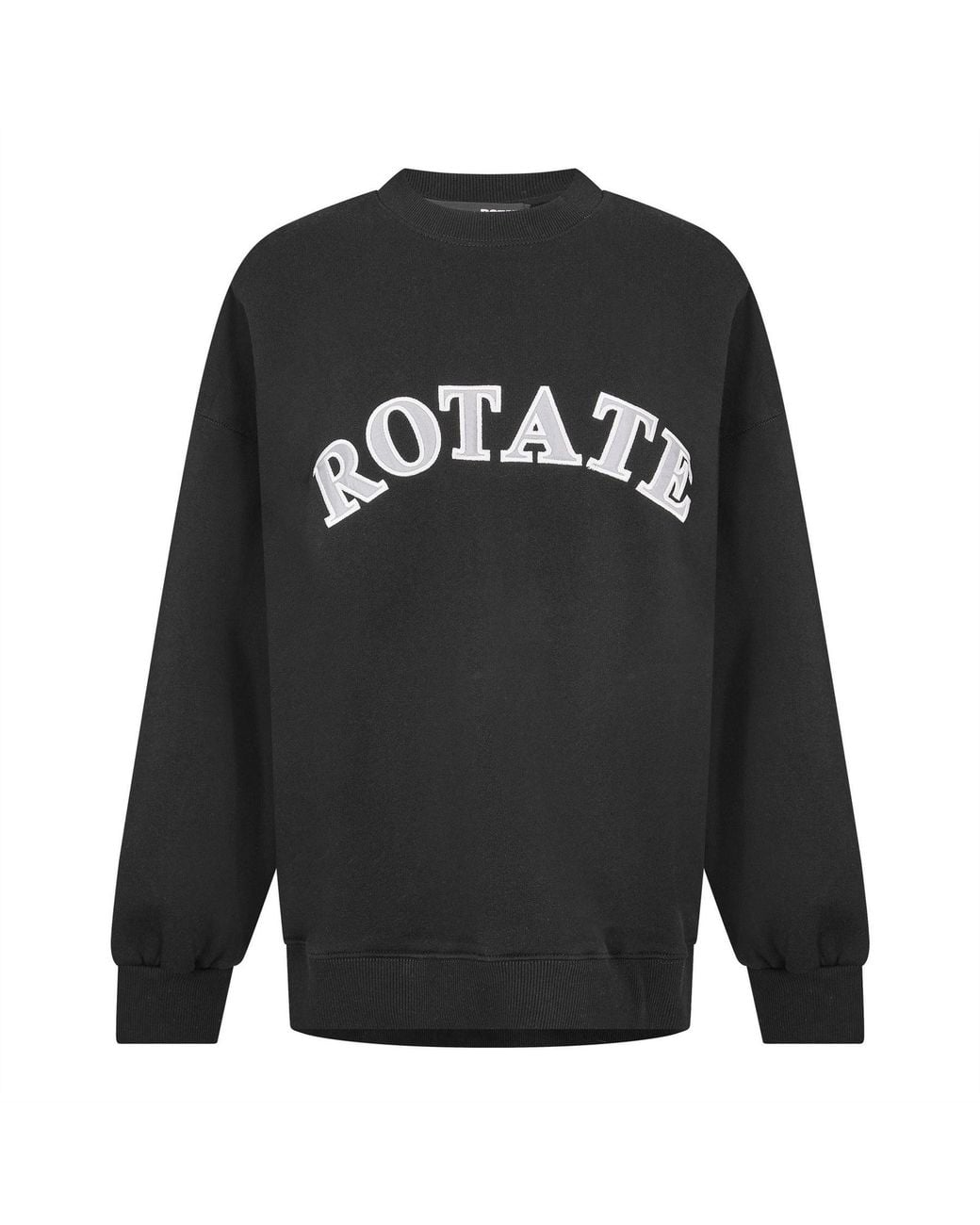 ROTATE SUNDAY Black Crewneck Sweatshirt