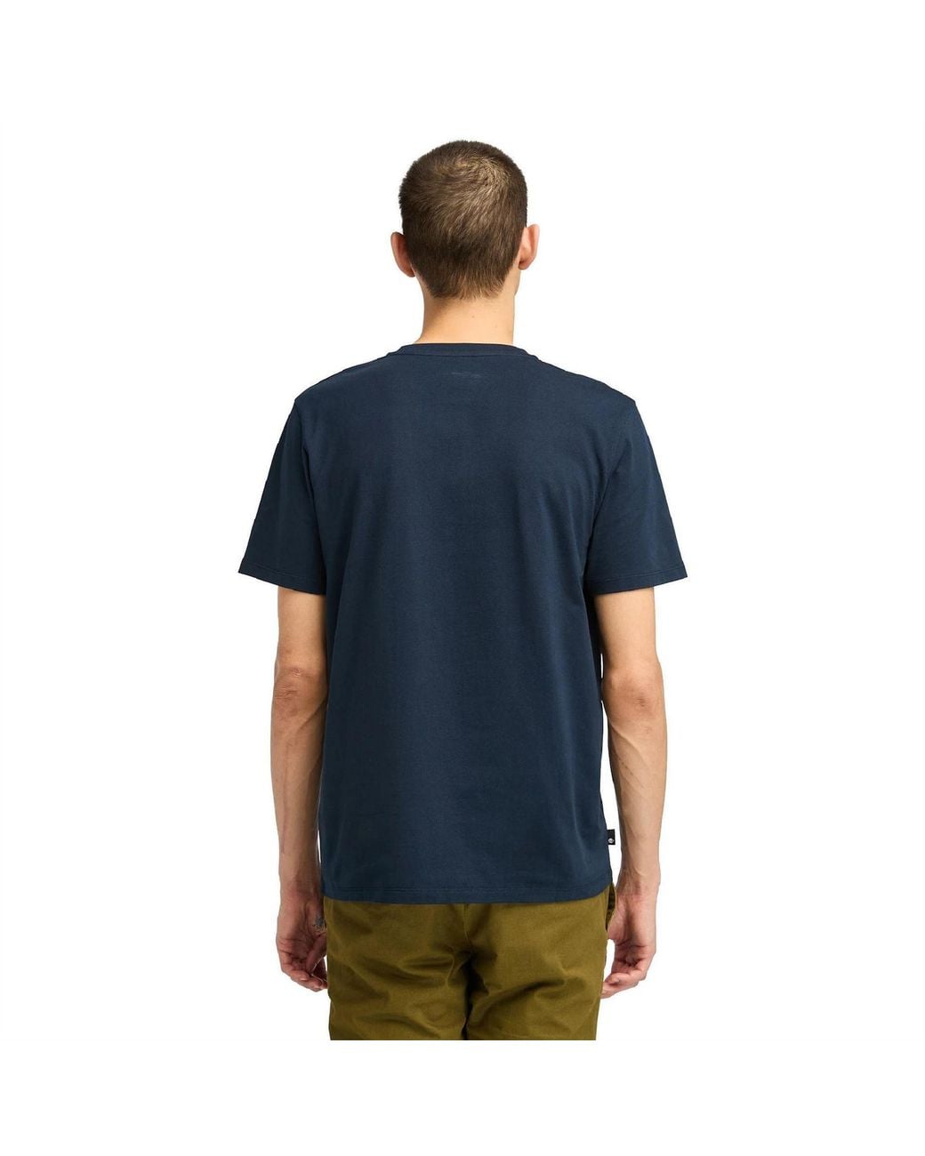 Timberland Blue Northwood Wordmark Logo T-Shirt for men