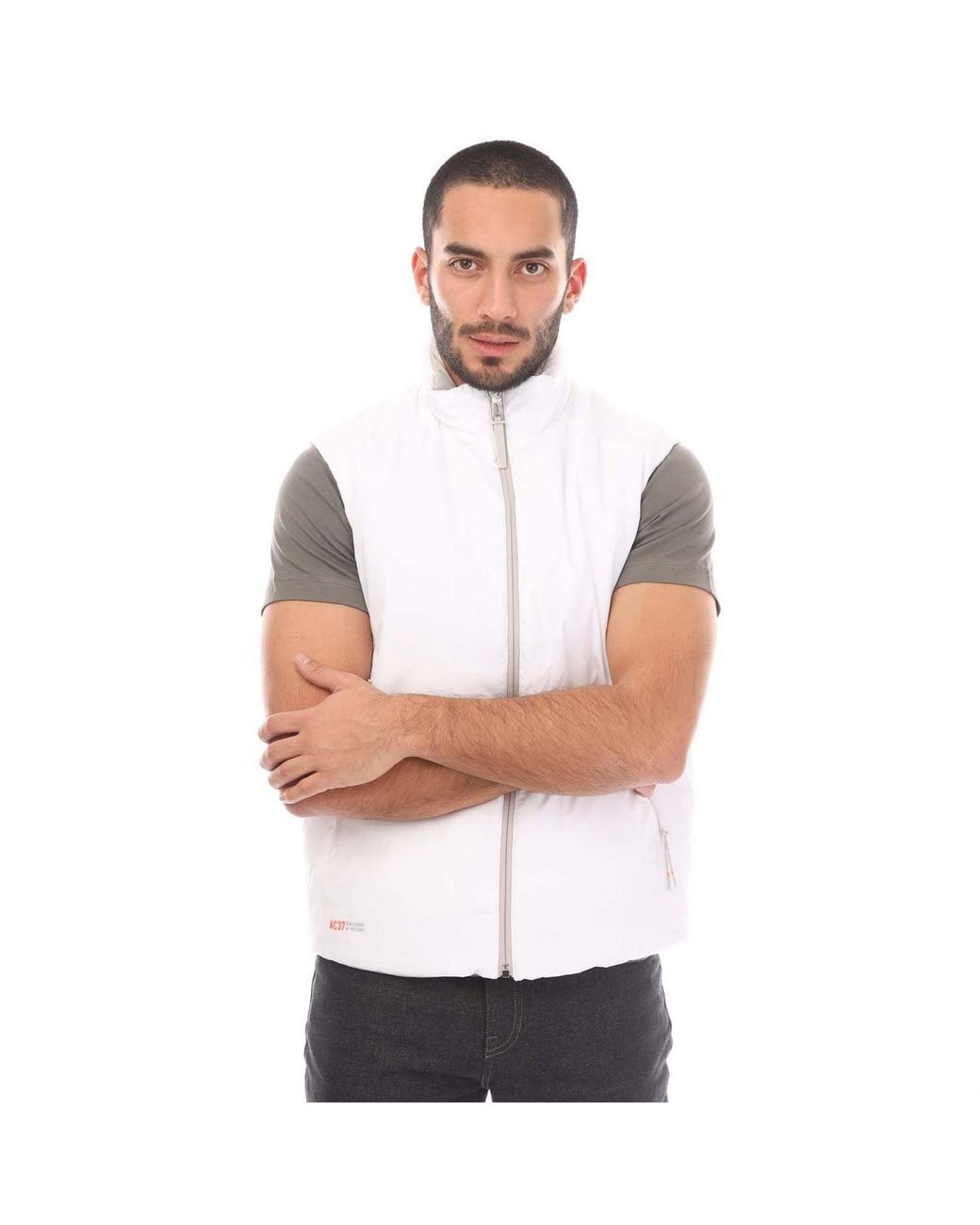 Belstaff White Challenger Gilet for men