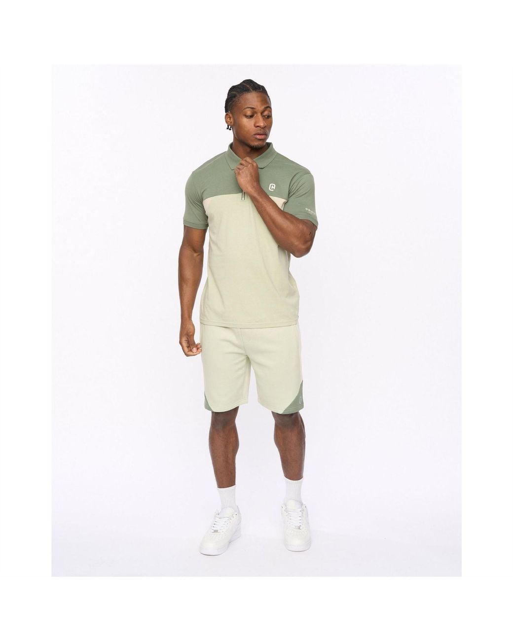 Crosshatch Natural Collared Neck Short Sleeve Regular Fit Polo Shirt for men
