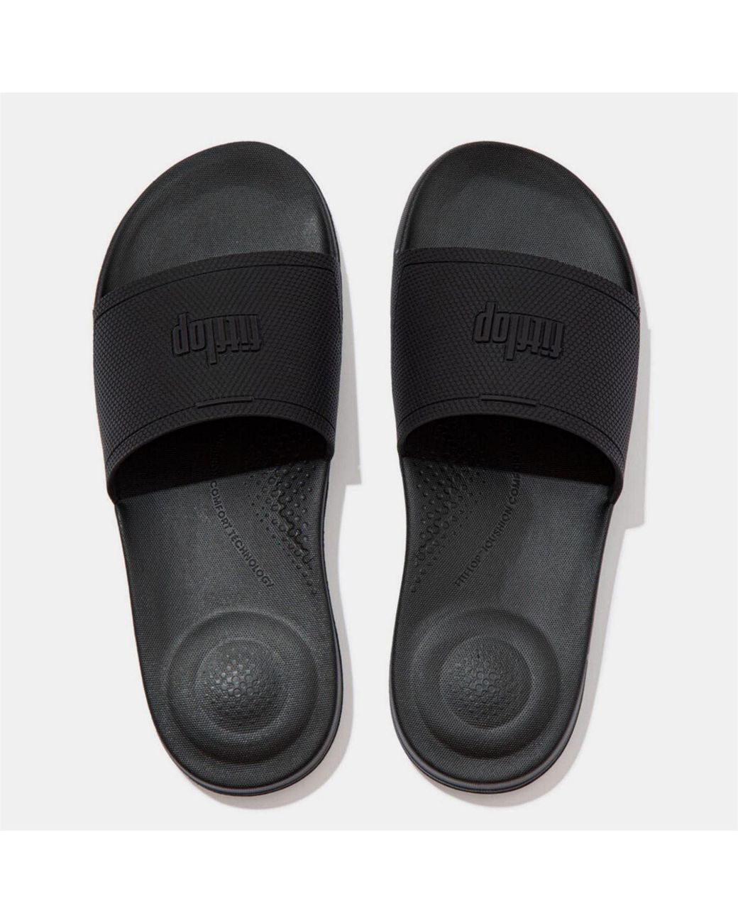 Fitflop Black Fit Flop Iqushion Pool Sliders