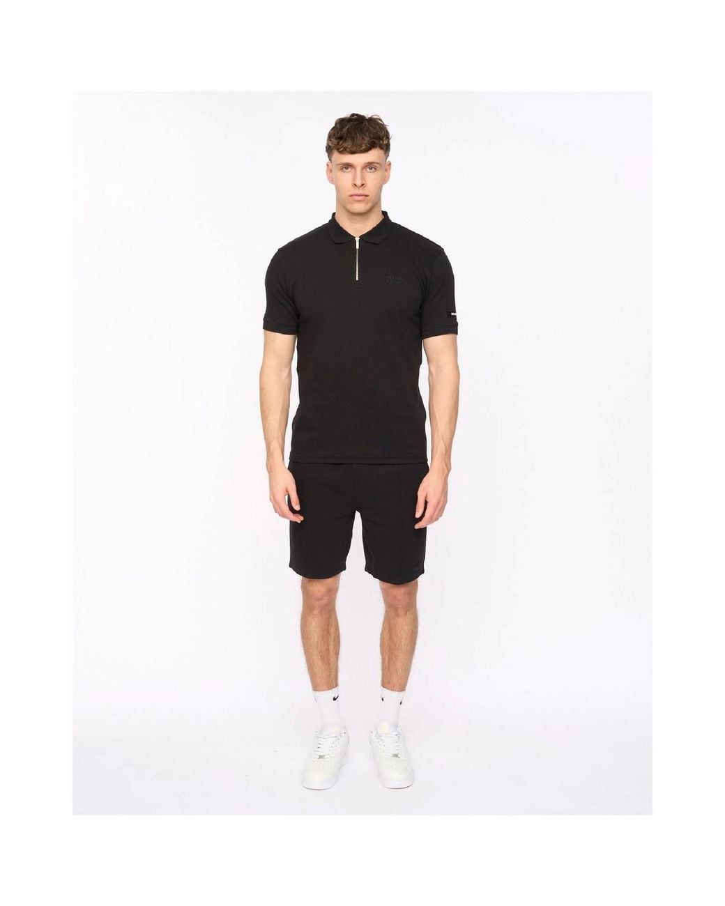 Duck and Cover Black Sherborn Shorts for men