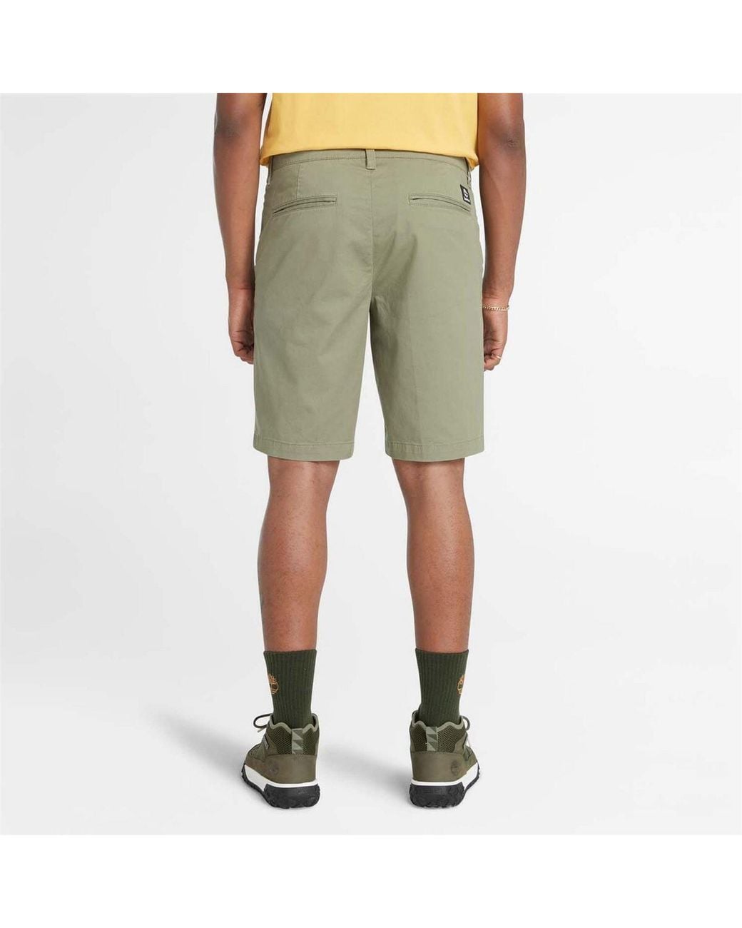 Timberland Green Topsfield Twill Chino Shorts for men