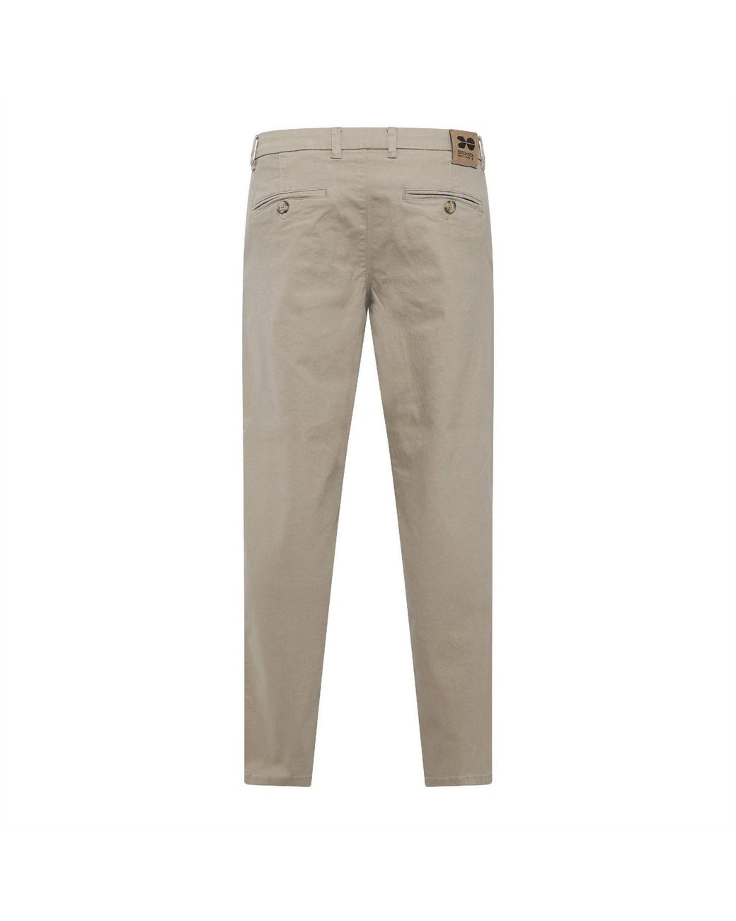 Crosshatch Gray Roysden Solid Patterned Straight Chinos for men