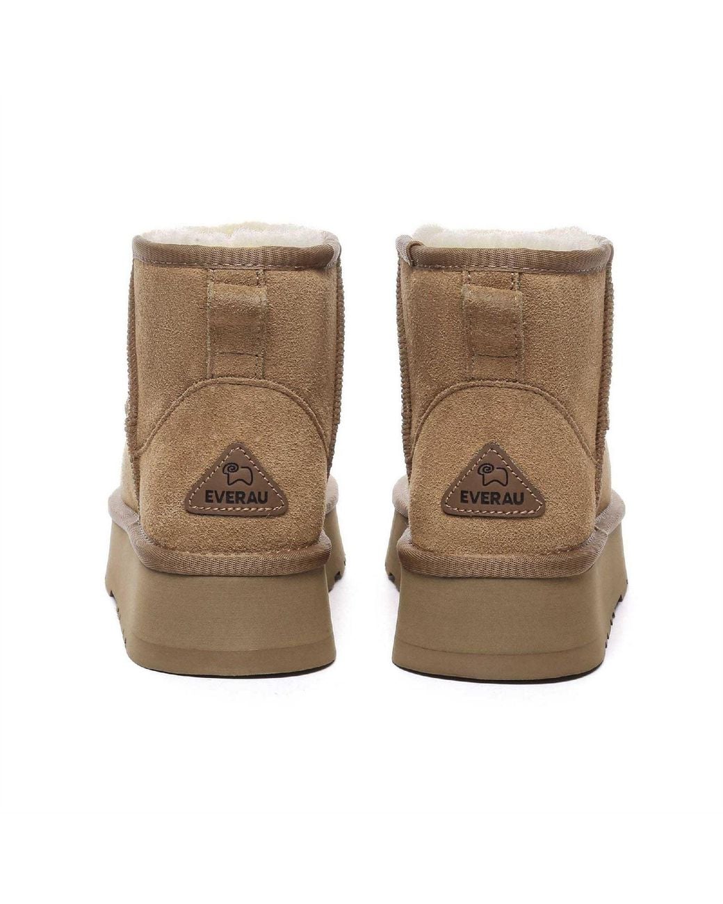 EVER AU Brown Mini Classic Platform Boots