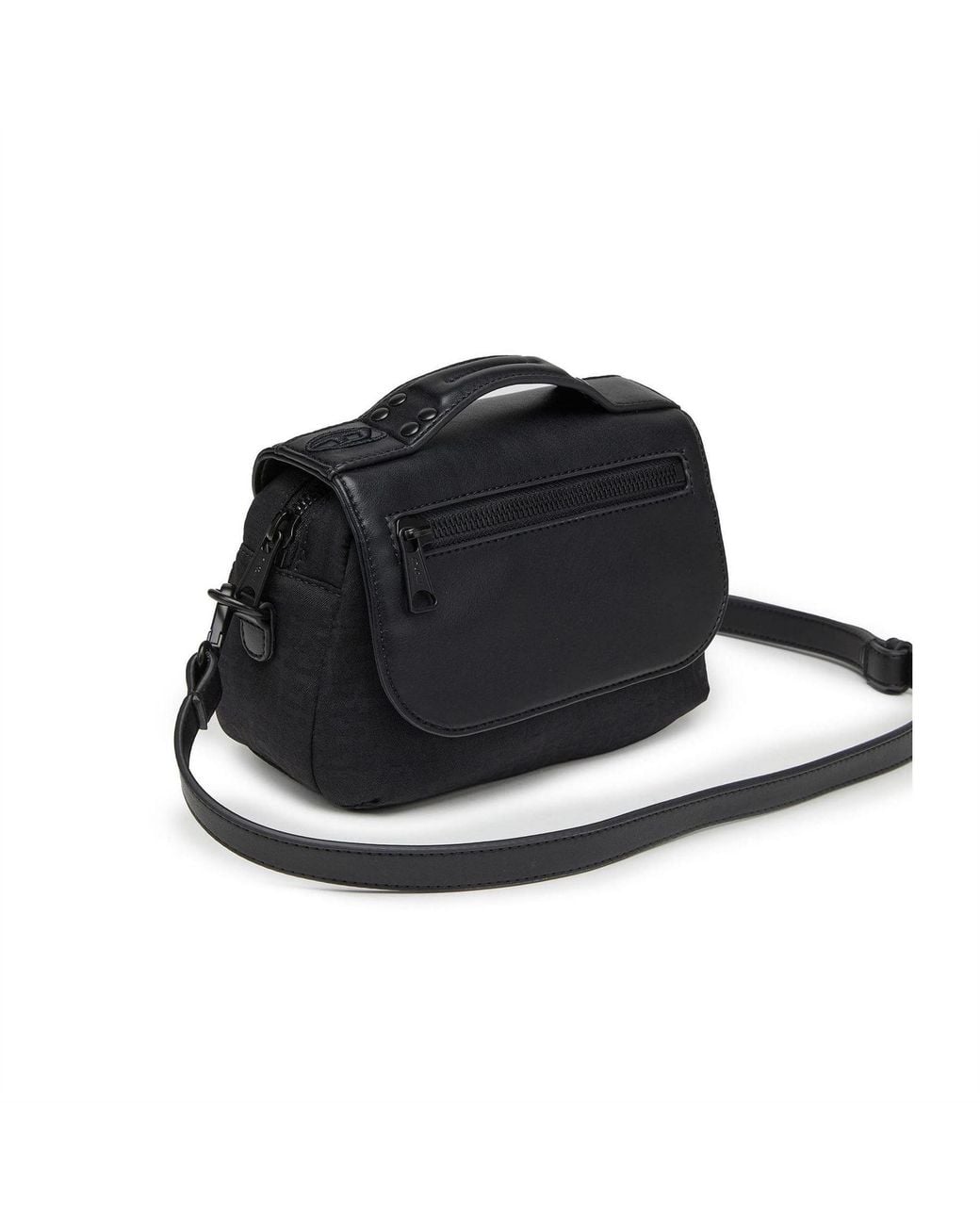 DIESEL Black Mono Mini Messenger Bag for men