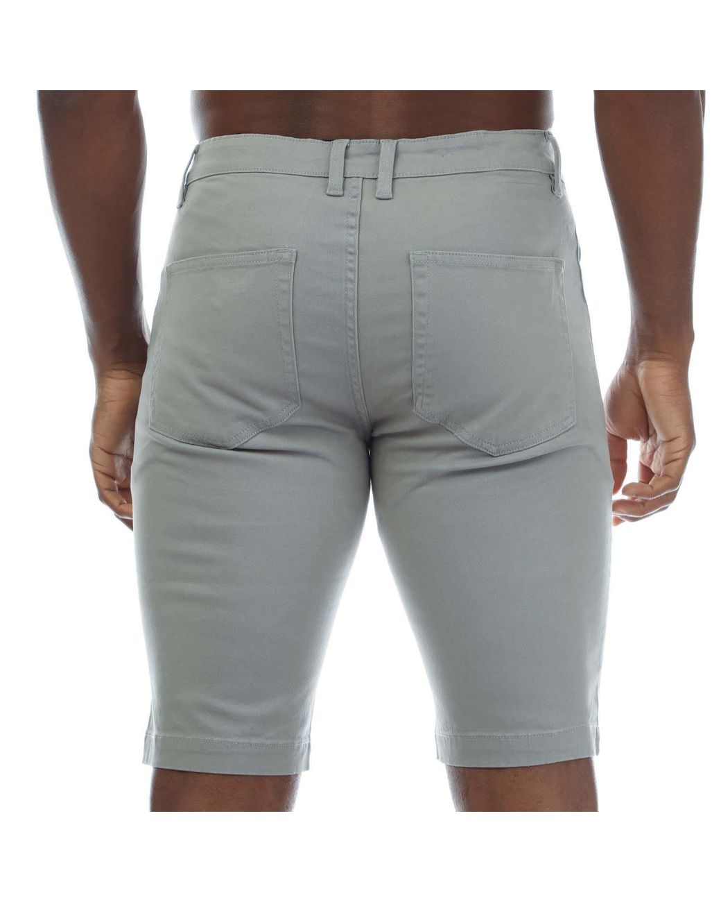 Duck and Cover Gray Franztown Shorts for men