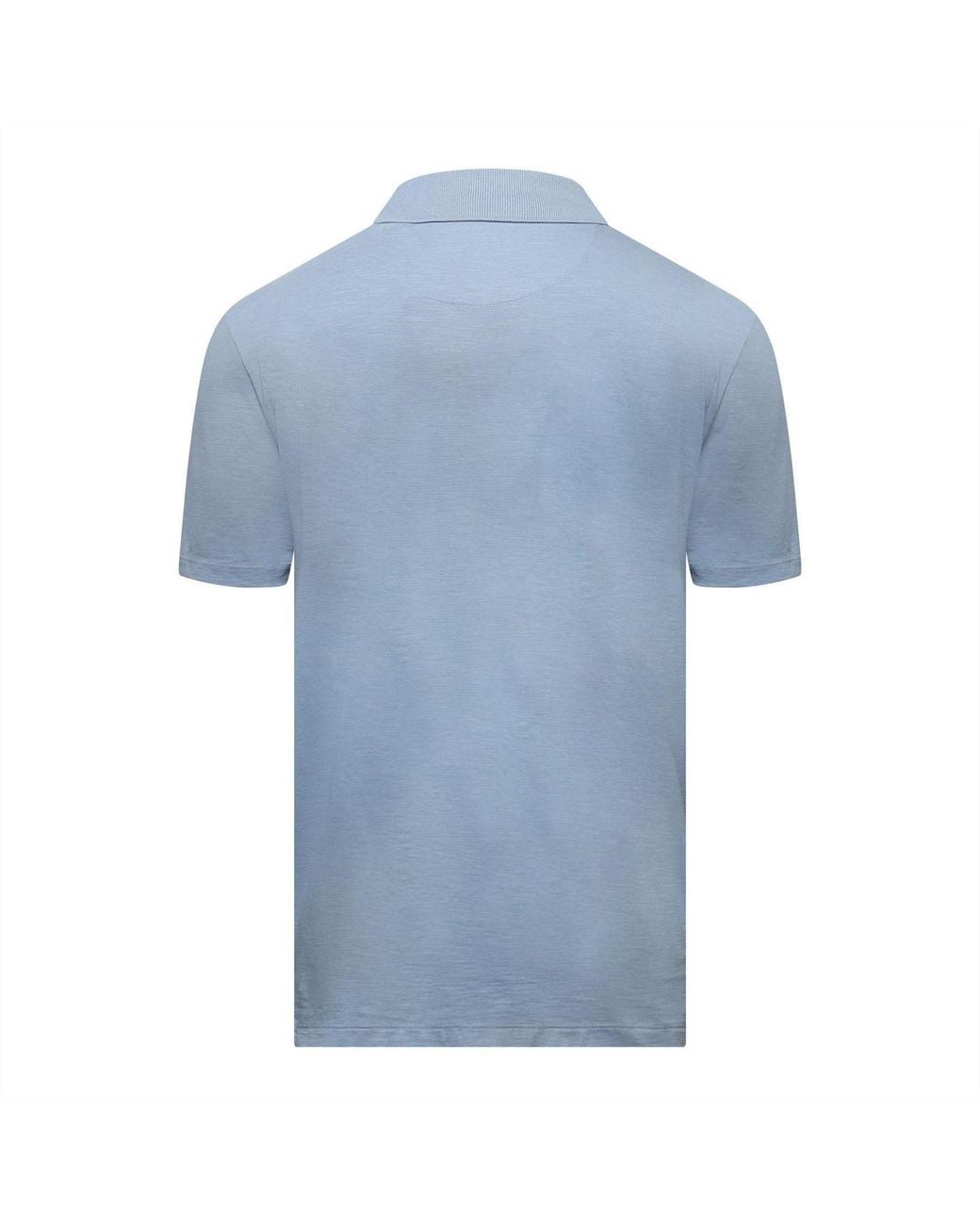 HUGO Blue Dekok233 Zip-Neck Polo Shirt for men