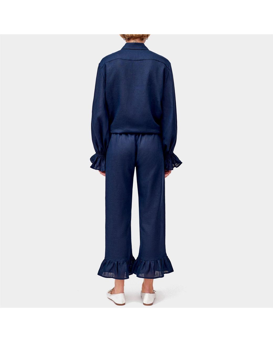 Sleeper Blue Linen Lounge Suit