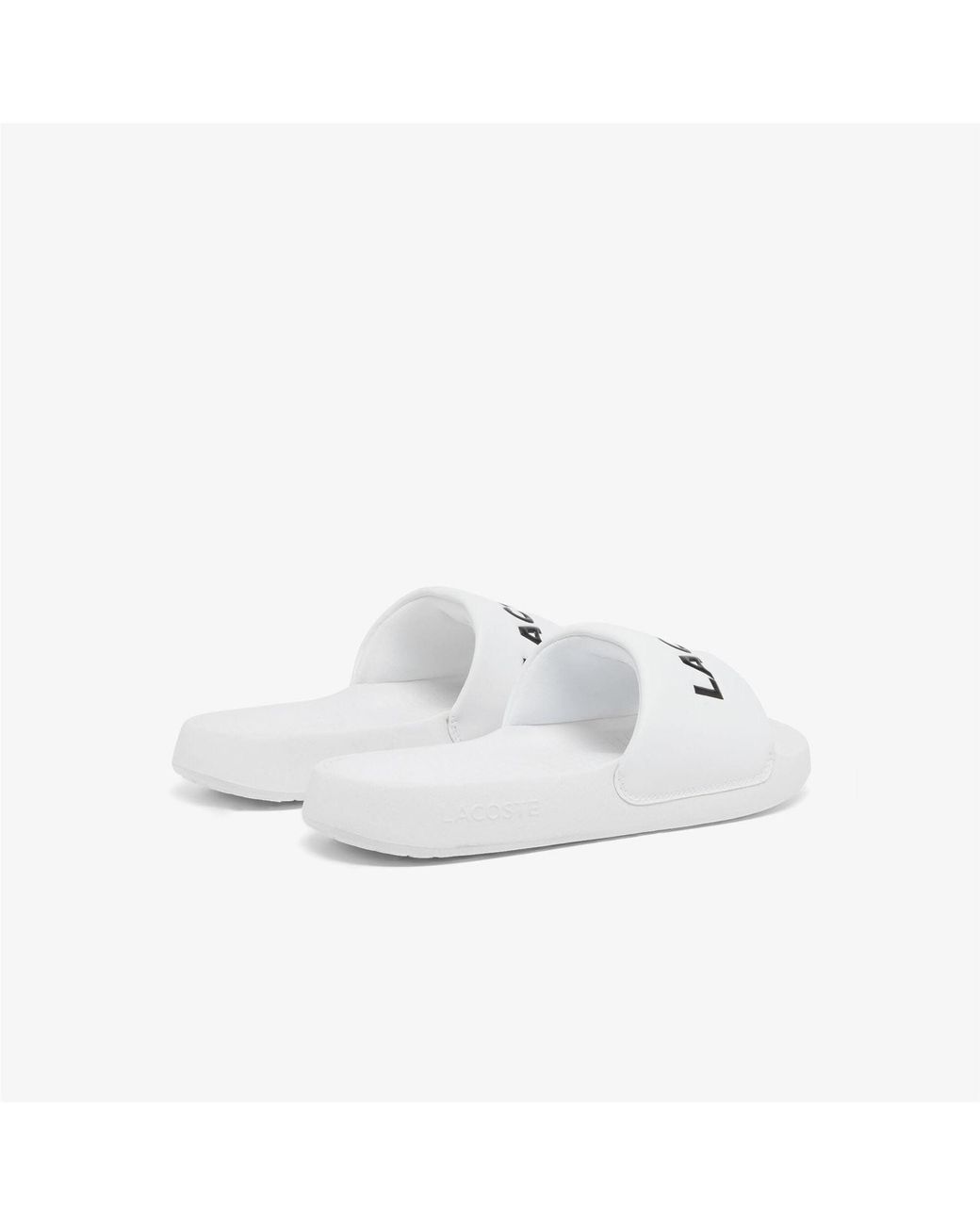 Lacoste White Serve Slide 1.0 Sliders Size 7 for men