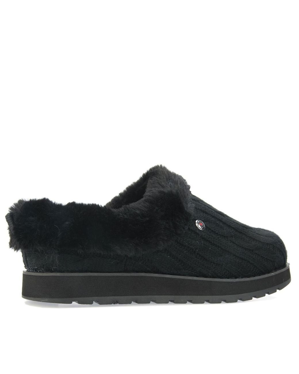 Skechers Bobs Keepsakes Ice Angel Slippers in Black Lyst UK