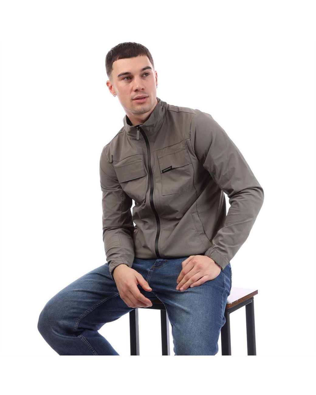 Duck and Cover Gray Chamata Jacket for men