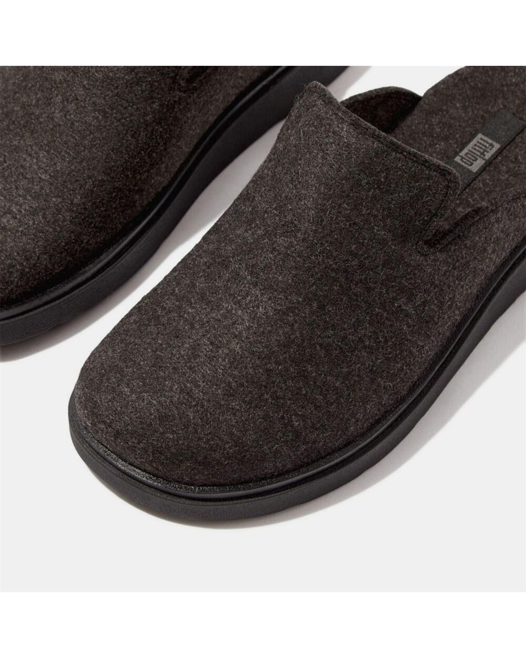 Fitflop Brown Gen-Ff Felt Mule Slippers