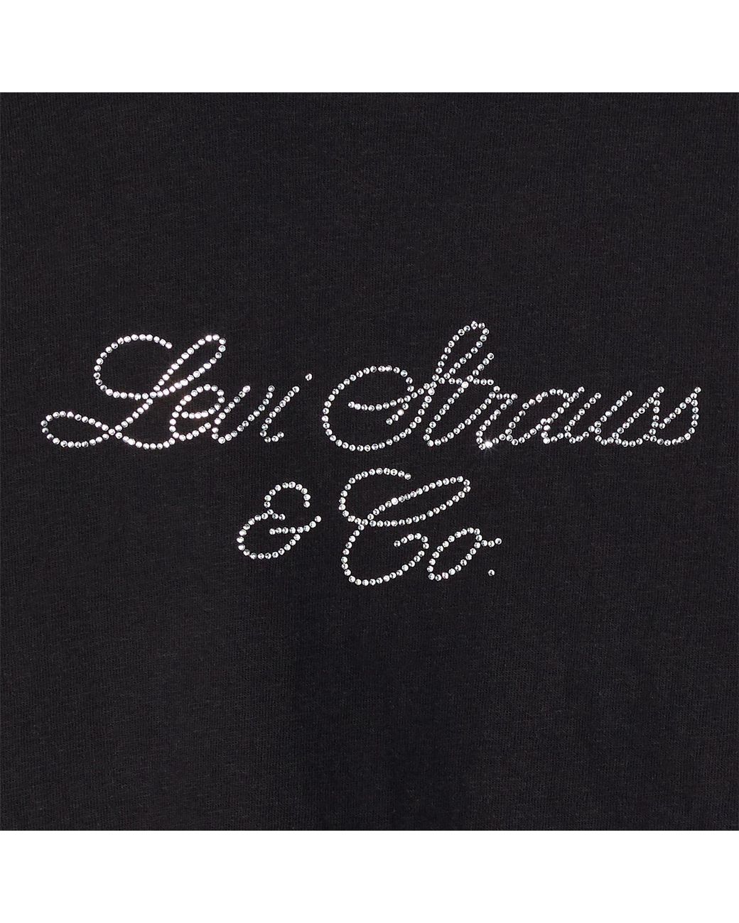 Levi's Black Script Text Graphic Crew Neck Short Sleeve T-Shirt 8 (Xs)