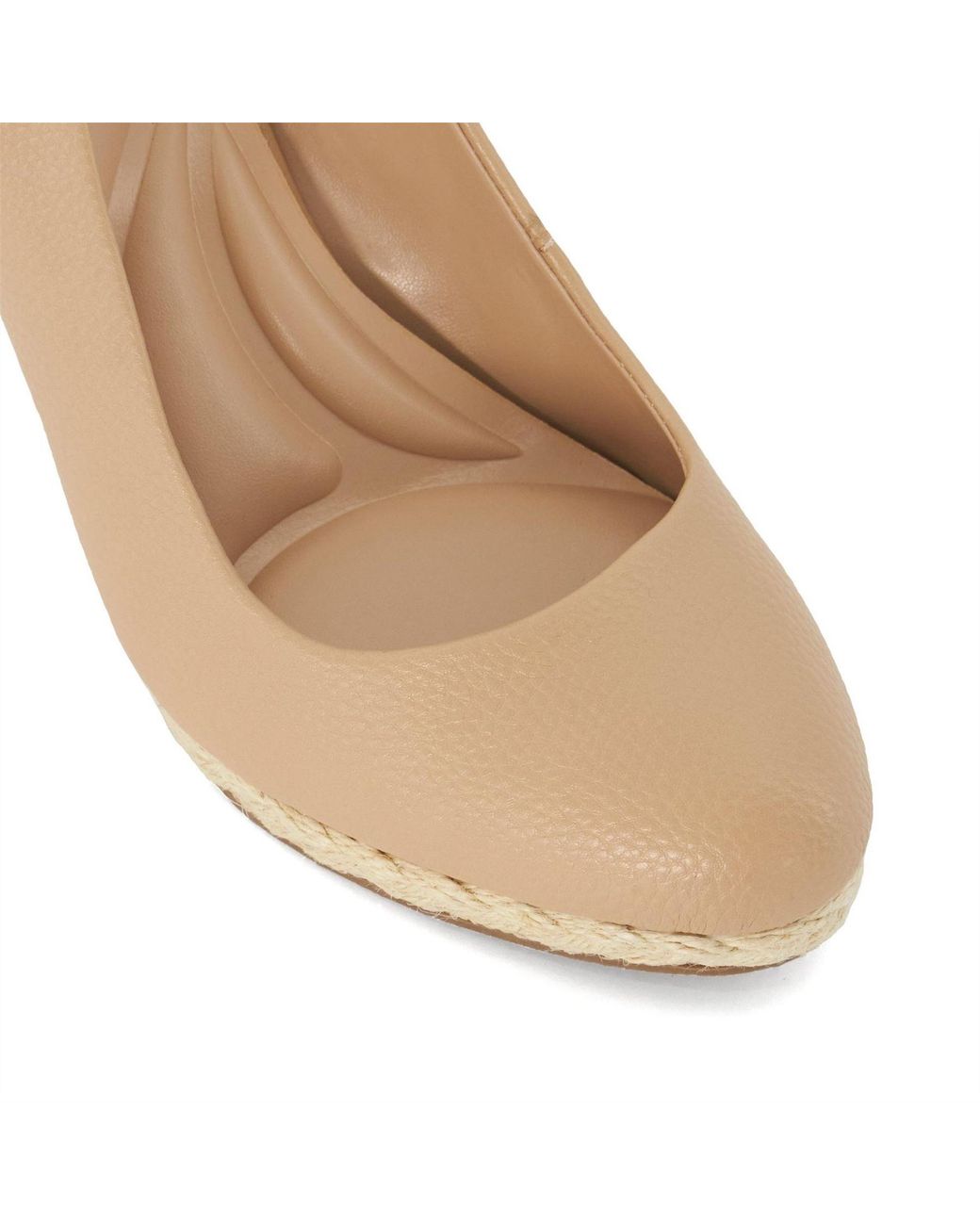 Dune Natural Cadies Wedge Sandal