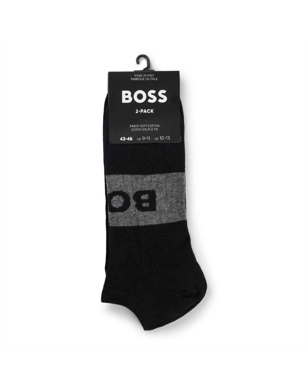 Boss Black Pack Of Logo Ankle Socks for men