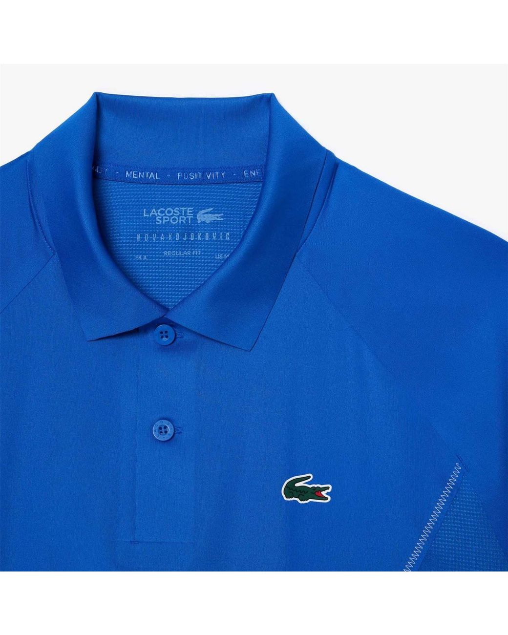 Lacoste Blue X Novak Djokovic Regular Fit Polo Shirt for men