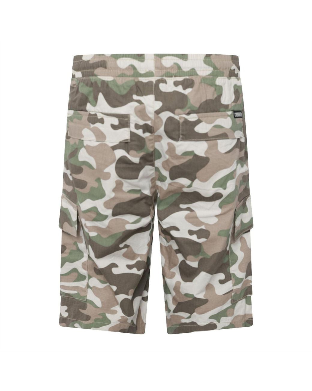 Crosshatch Natural Camtort Solid Bermuda Shorts for men