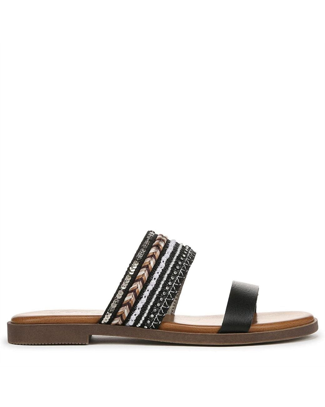 Blowfish Brown Embellished Slide Sandals