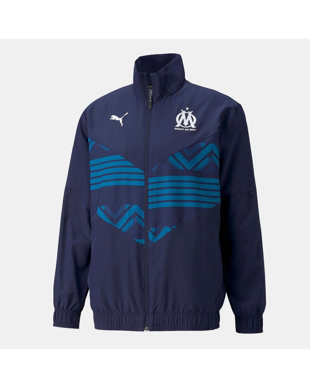 PUMA Blue De Marsille Fc Prematch Jacket for men