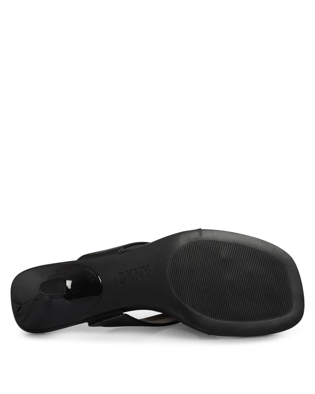 DKNY Black Mackey Heeled Toe Post Shoe 5 (38)