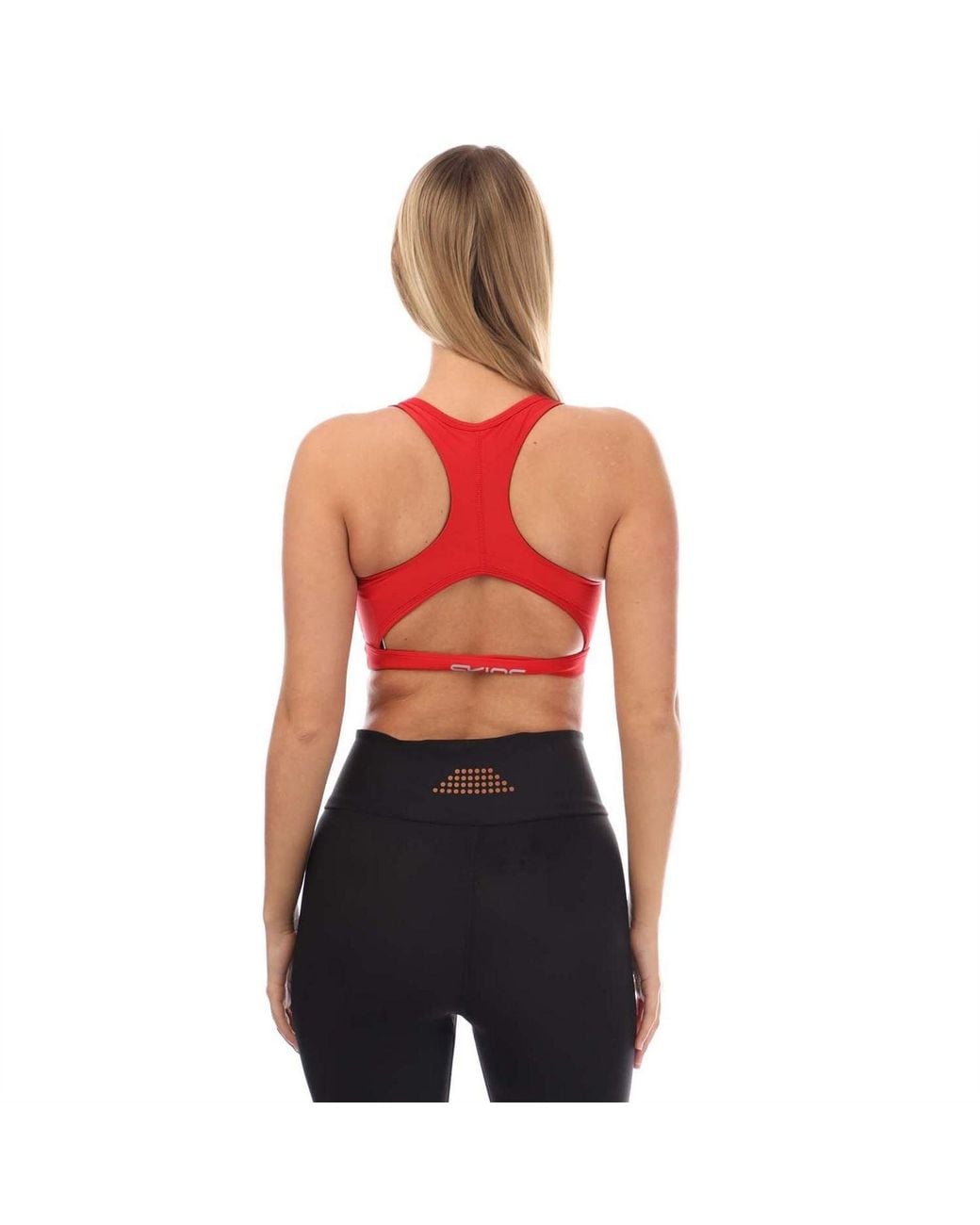 Skins Red 3 Active Bra