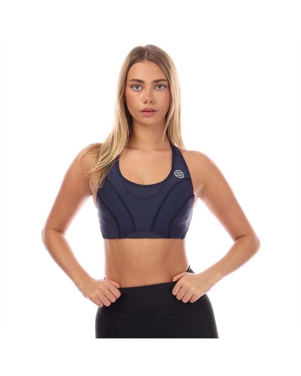 Skins Blue 3 Hi Impact Bra