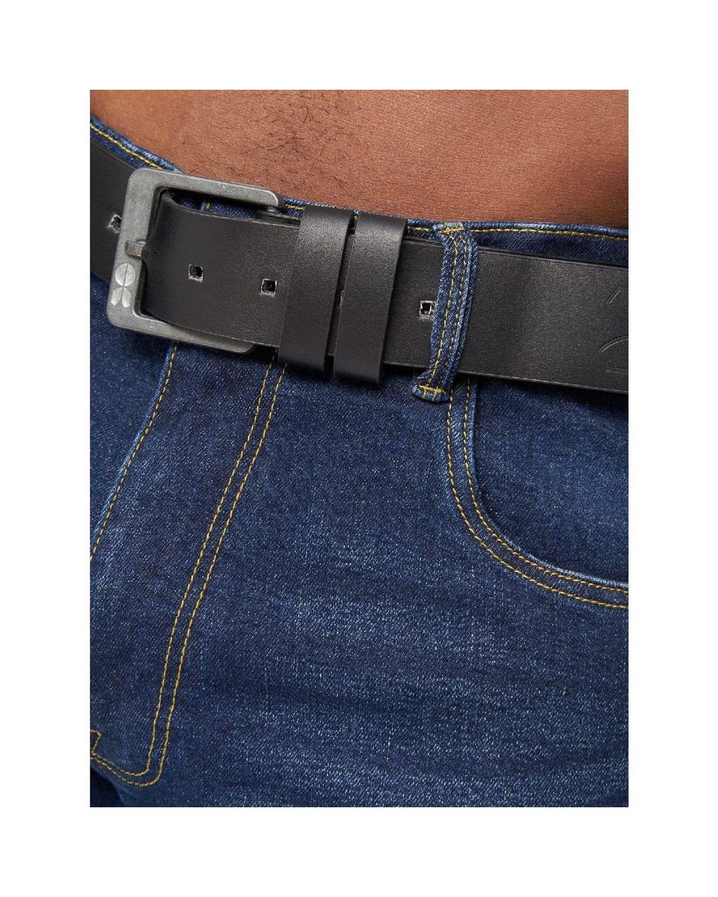 Crosshatch Blue Straight Fit Jeans for men