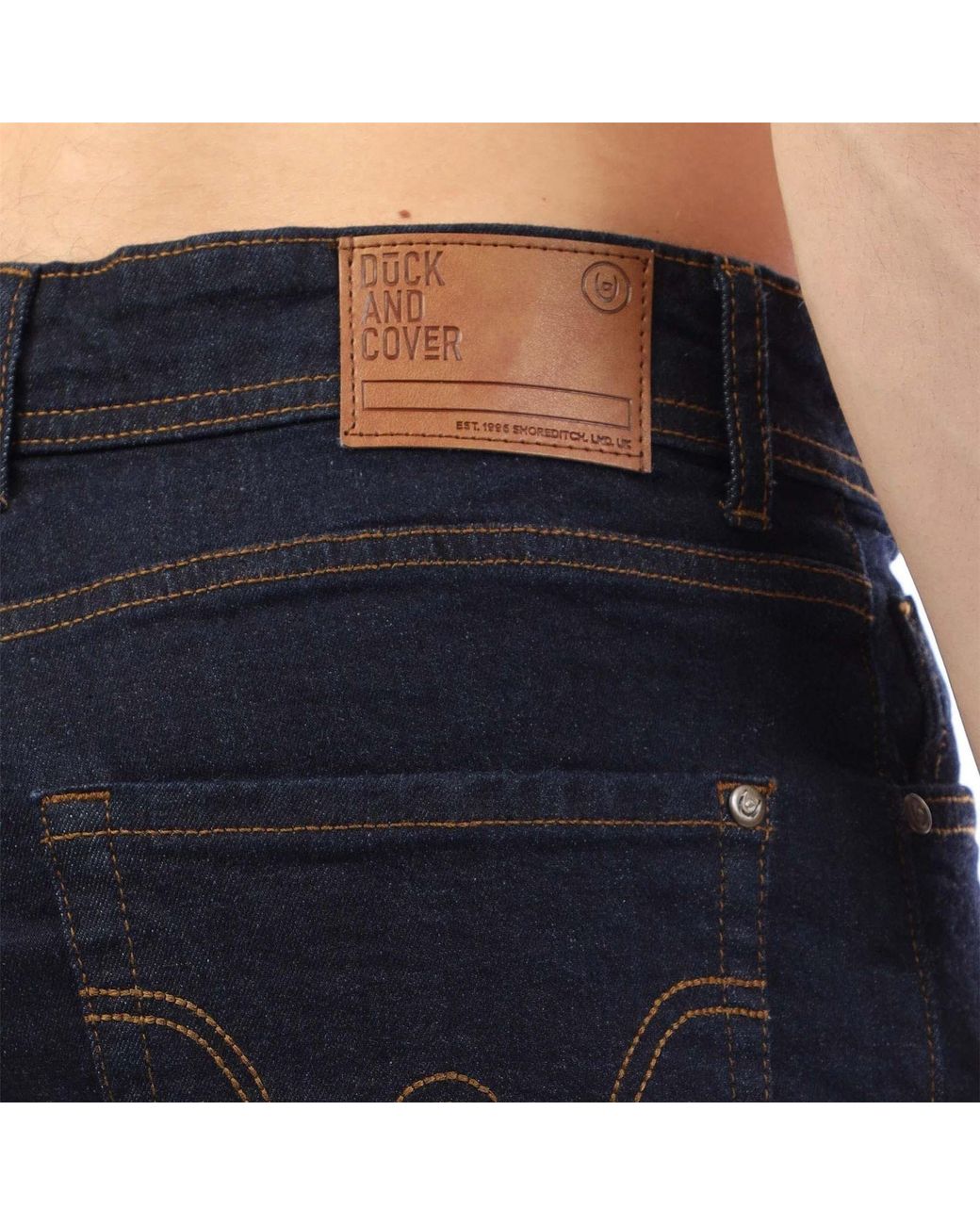 Duck and Cover Blue Hydras Straight Fit Jean for men