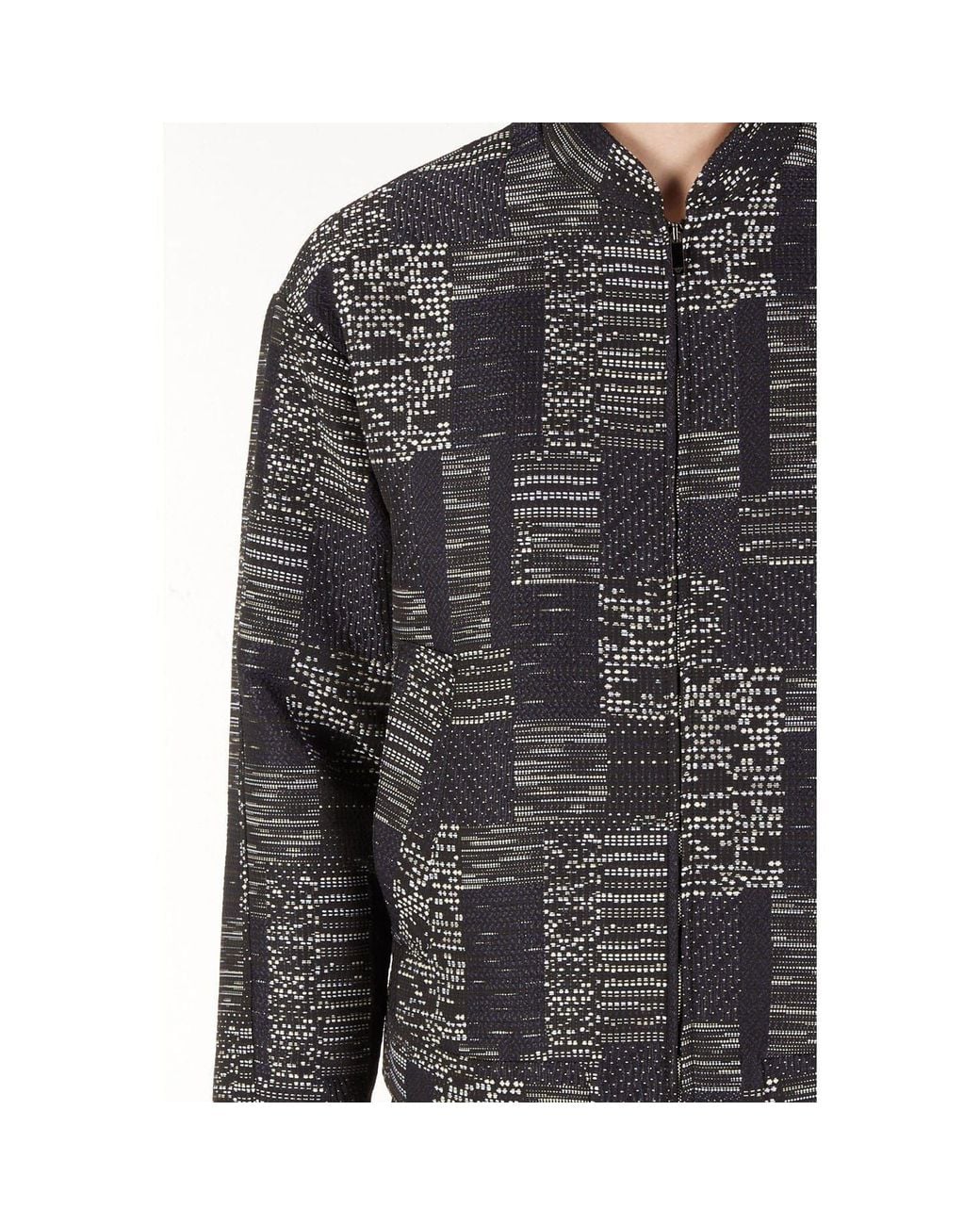 Emporio Armani Black Bomber Jacket for men