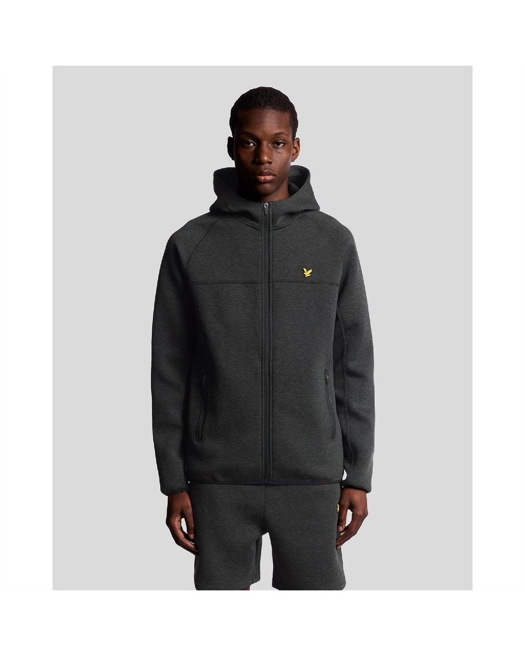 Lyle & Scott Black Track Top for men