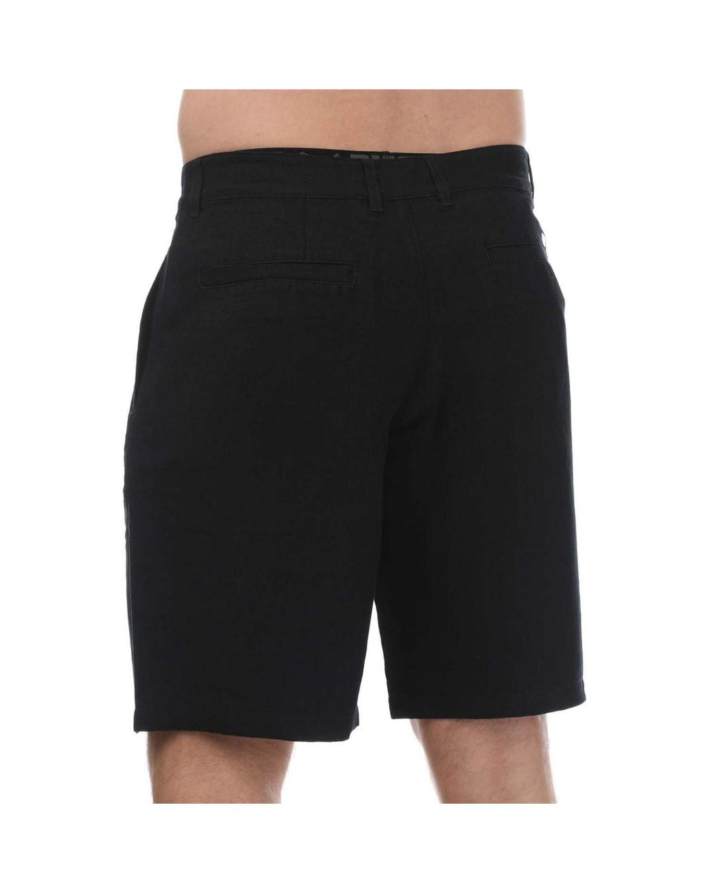 ARMANI EXCHANGE Black Rayon Twill Shorts for men
