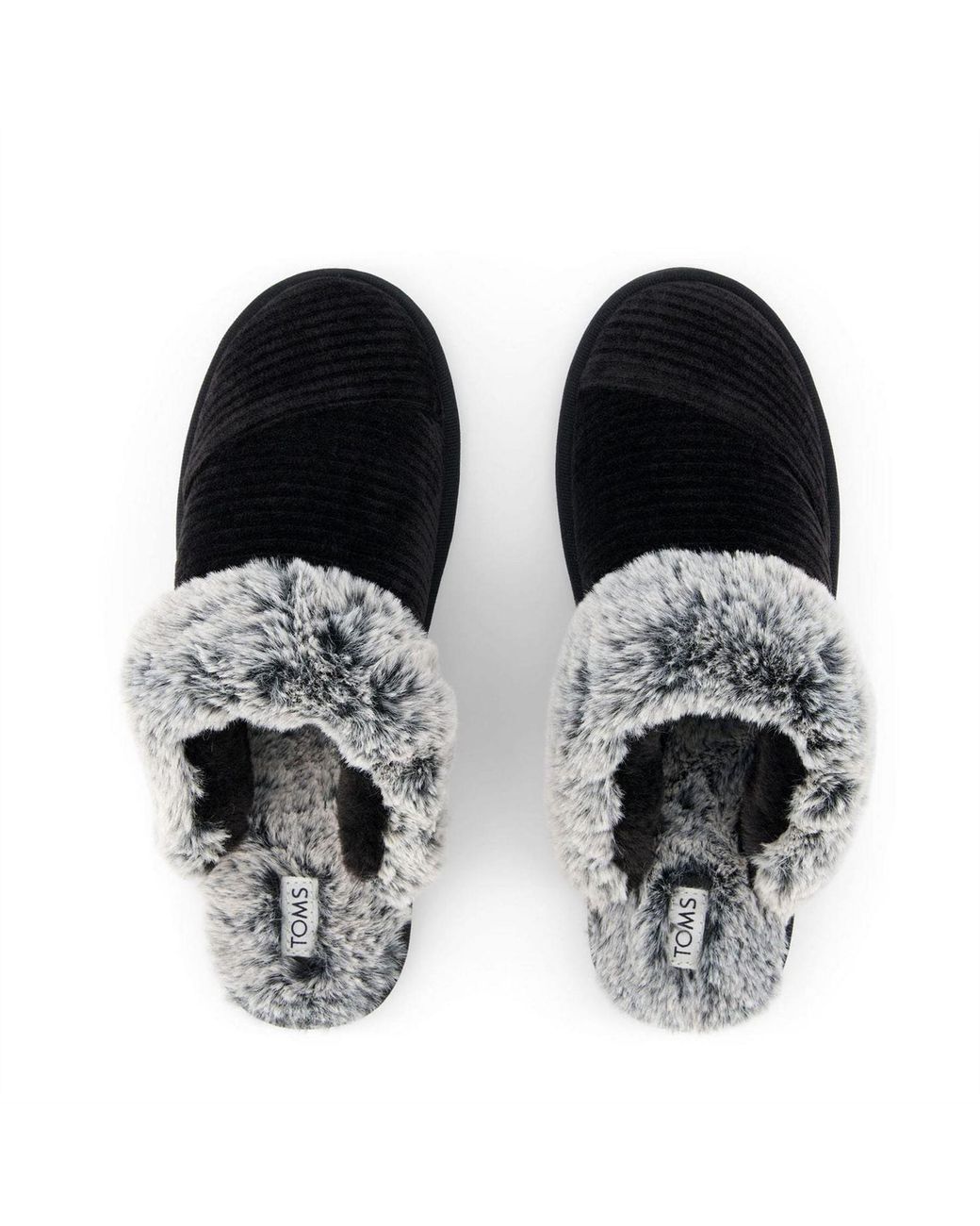 TOMS Black Slippers
