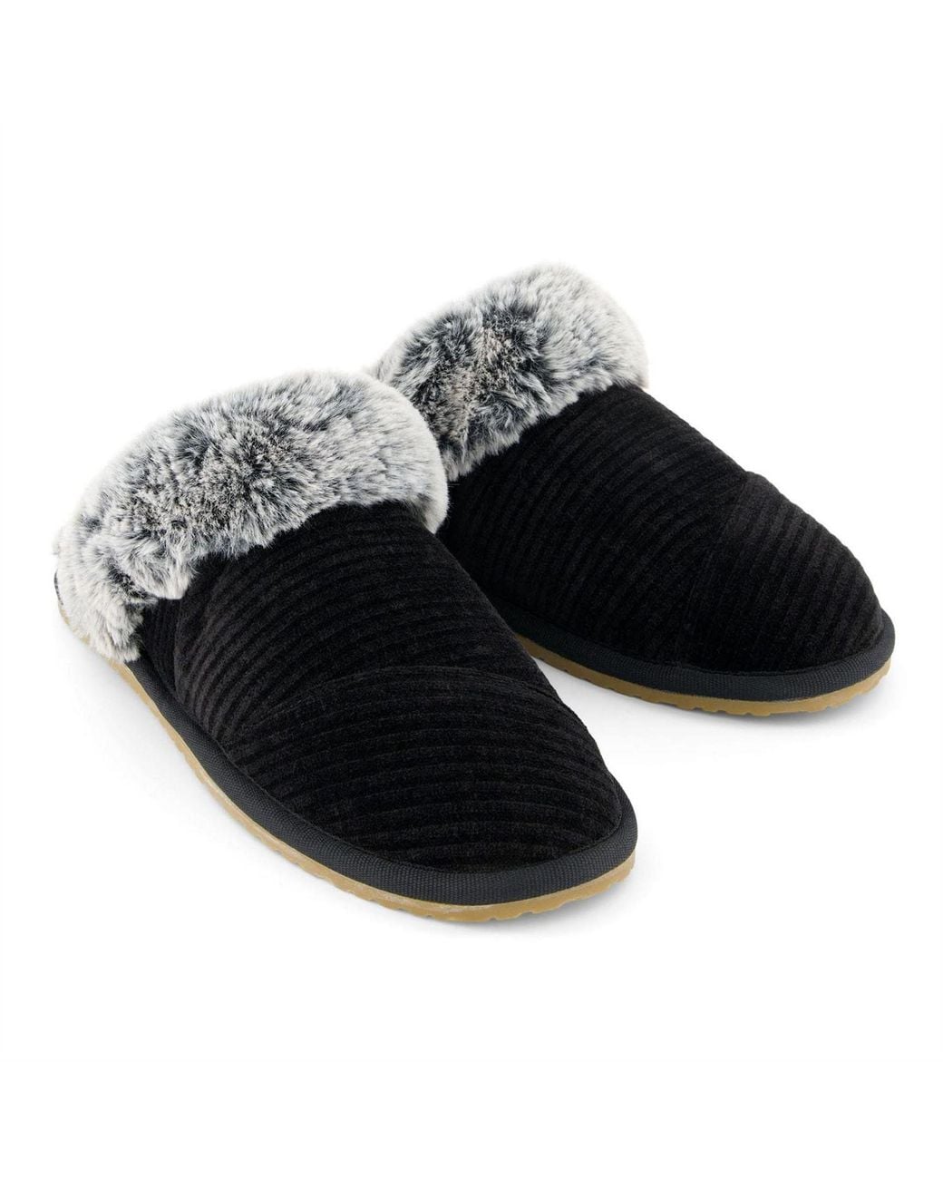 TOMS Black Slippers