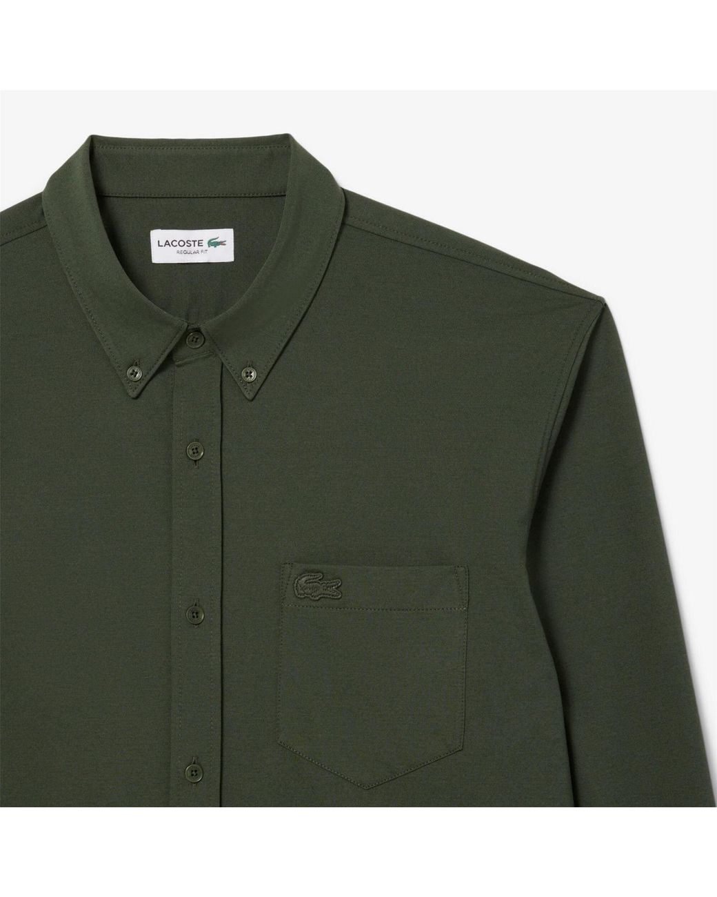 Lacoste Green Fit Cotton Jersey Shirt for men