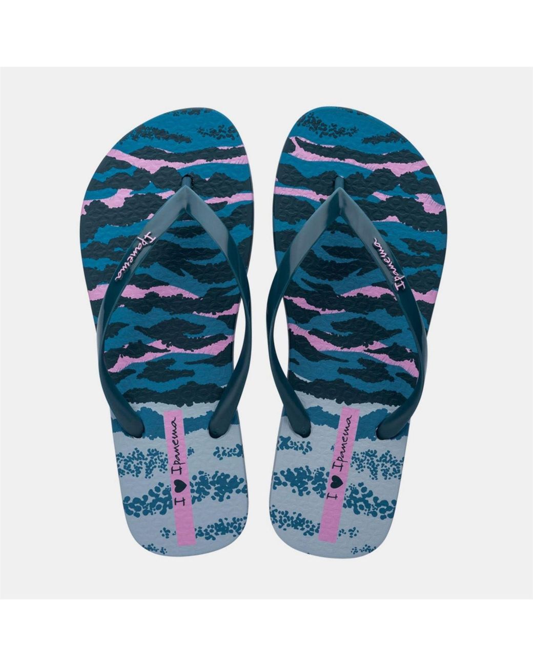 Ipanema Blue Print Vi Fem Flip Flops