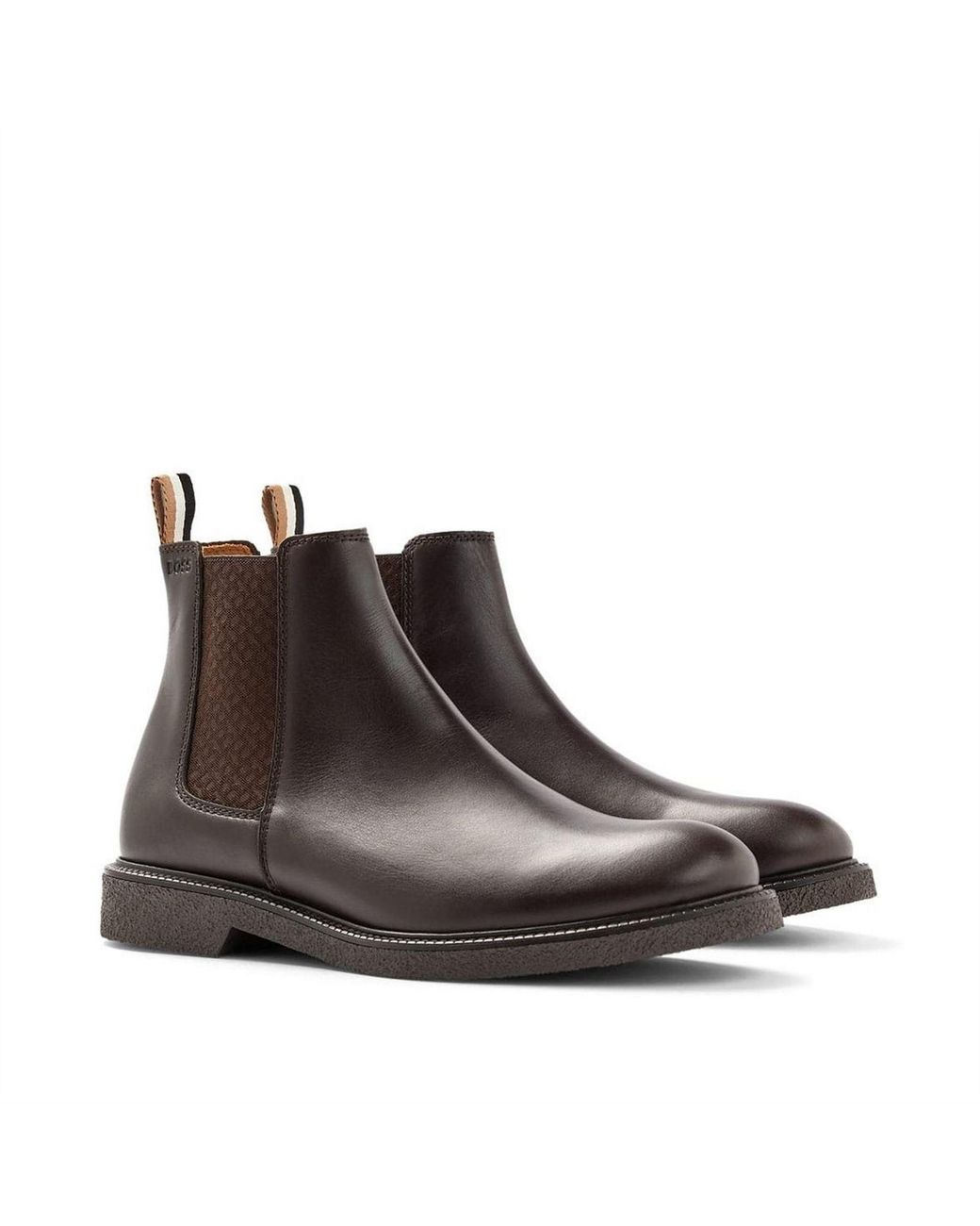 Boss Brown Chelsea Boots for men