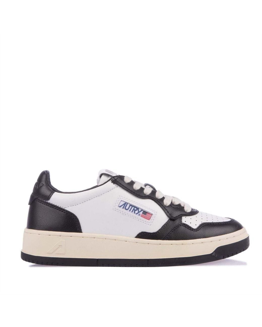 Autry Blue Leather Court Trainers