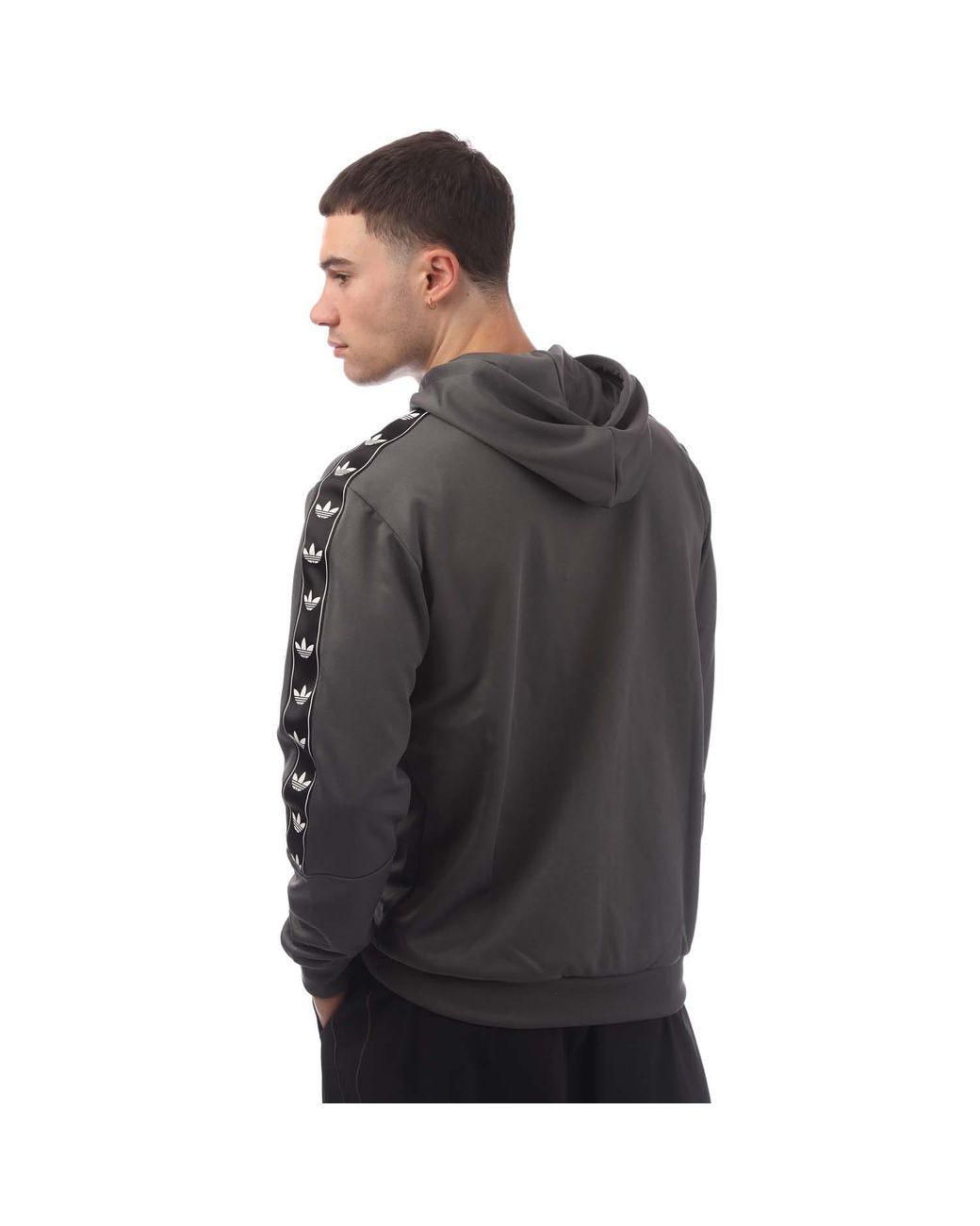 adidas Originals Mono Tape Overhead Hoodie in Grey for Men Lyst UK