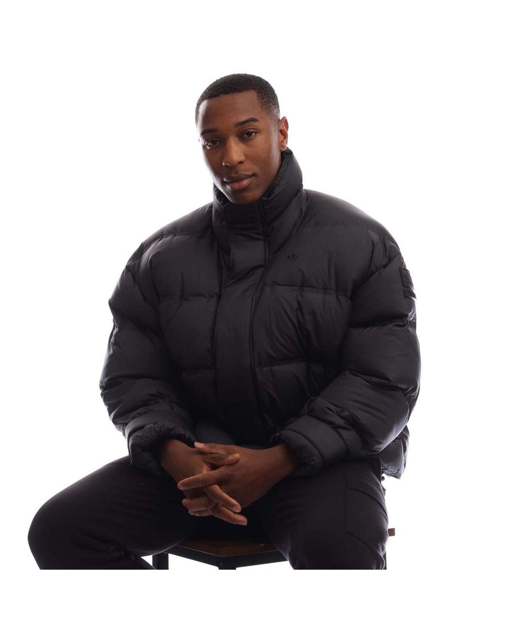 Adidas Originals Black Puffer Jacket for men