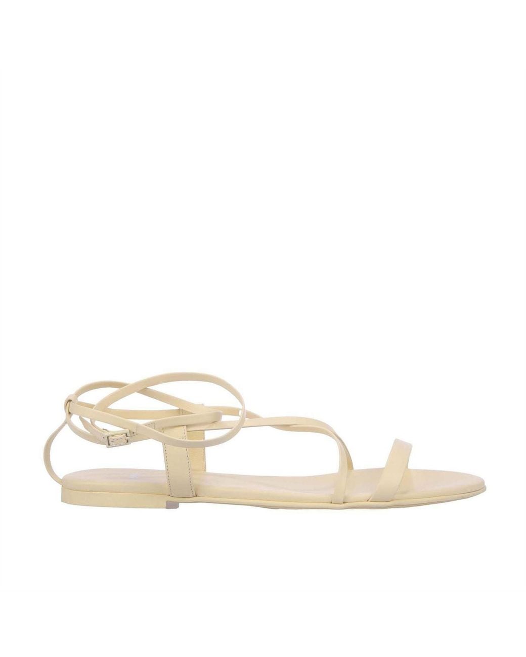 Boss Natural Flat Sandals